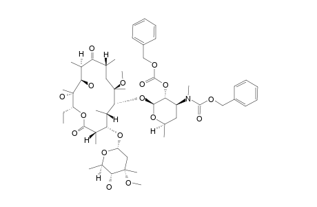 2'-O,3'-N-BIS-(BENZYLOXYCARBONYL)-N-DEMETHYL-6-O-METHYL-ERYTHROMYCIN-A