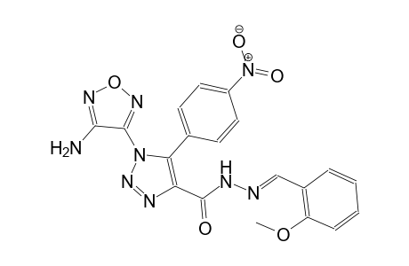 1-(4-amino-1,2,5-oxadiazol-3-yl)-N'-[(E)-(2-methoxyphenyl)methylidene]-5-(4-nitrophenyl)-1H-1,2,3-triazole-4-carbohydrazide