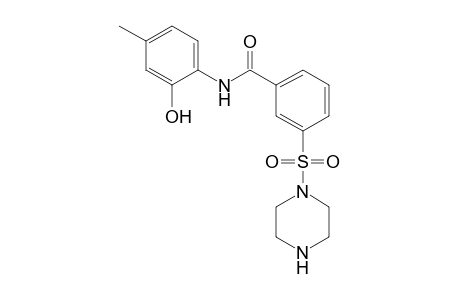 Benzamide, N-(2-hydroxy-4-methylphenyl)-3-(1-piperazinylsulfonyl)-