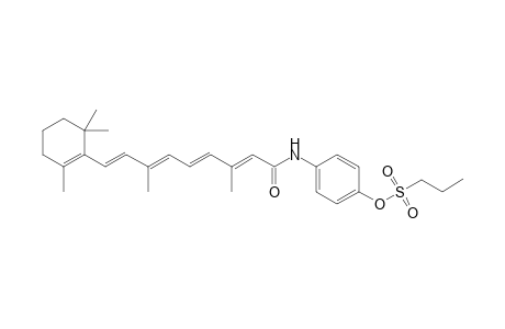 4-{[(2E,4E,6E,8E)-3,7-Dimethyl-9-(2,6,6-trimethyl-1-cyclohexenyl)-2,4,6,8-nonatetraenoyl]amino}phenyl-1-propanesulfonate