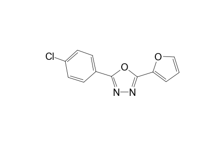 2-(4-Chlorophenyl)-5-(2-furanyl)-1,3,4-oxadiazole