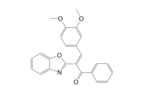 (2E)-2-(1,3-benzoxazol-2-yl)-3-(3,4-dimethoxyphenyl)-1-phenyl-2-propen-1-one