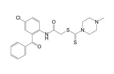 2-(2-benzoyl-4-chloroanilino)-2-oxoethyl 4-methyl-1-piperazinecarbodithioate