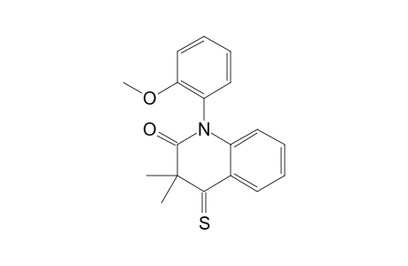 N-(2'-METHOXYPHENYL)-1,2,3,4-TETRAHYDRO-3,3-DIMETHYL-QUINOLINE-2-ONE-4-THIONE