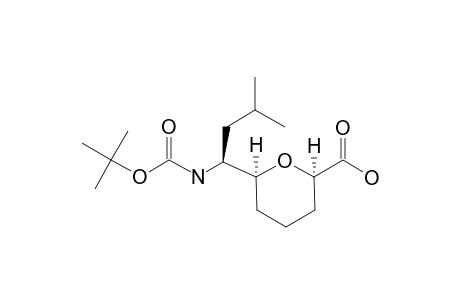 (2R,6S,1'S)-6-[1'-(TERT.-BUTOXYCARBONYLAMINO)-3'-METHYLBUTYL]-TETRAHYDROPYRAN-2-CARBOXYLIC-ACID