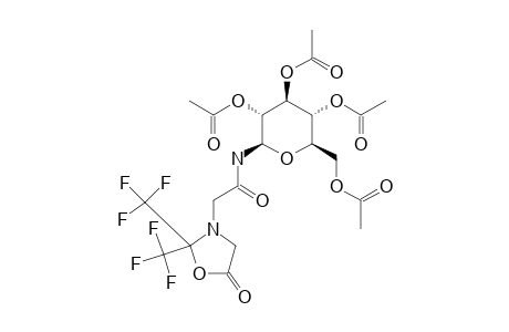 N-(2,3,4,6-TETRA-O-ACETYL-BETA-D-GLUCOPYRANOSYL)-2-[5-OXO-2,2-BIS-(TRIFLUOROMETHYL)-1,3-OXAZOLIDIN-3-YL]-ACETAMIDE