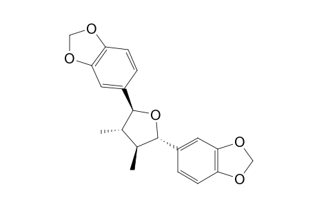 (-)-GALBACIN;3,4-DIMETHYL-2,5-BIS-(3,4-METHYLENEDIOXYPHENYL)-TETRAHYDROFURAN