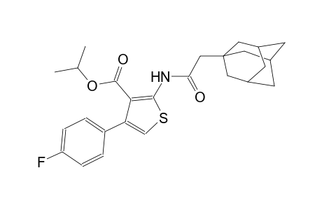 isopropyl 2-[(1-adamantylacetyl)amino]-4-(4-fluorophenyl)-3-thiophenecarboxylate