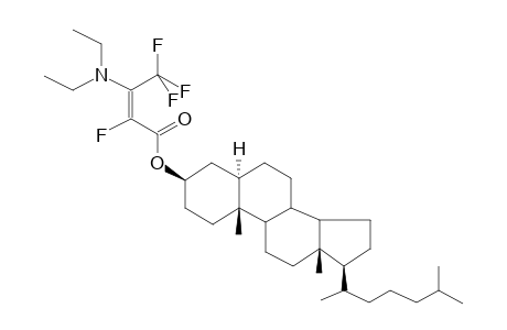 CHOLESTANYL, 3-DIETHYLAMINO-2,4,4,4-TETRAFLUOROBUT-2(Z)-ENOATE