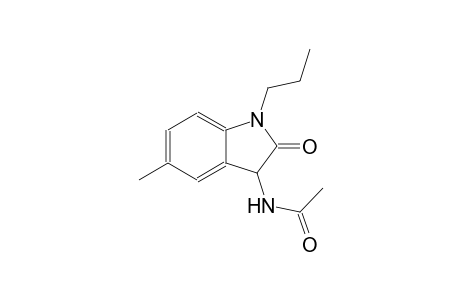 N-(5-methyl-2-oxo-1-propyl-2,3-dihydro-1H-indol-3-yl)acetamide