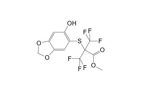 3,3,3-Trifluoro-2-(6-hydroxy-benzo[1,3]dioxol-5-ylsulfanyl)-2-trifluoromethyl-propionic acid methyl ester