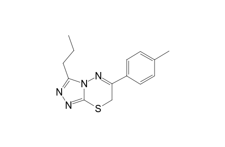 6-(4-Methylphenyl)-3-propyl-7H-[1,2,4]triazolo[3,4-b][1,3,4]thiadiazine