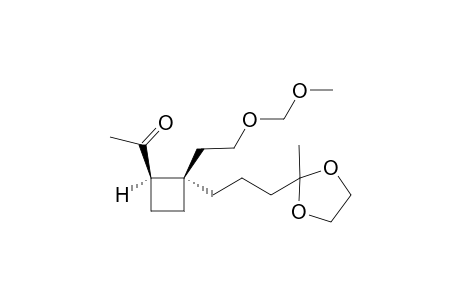 (1R,2R)-2-Acetyl-1-(2-methoxymethoxyethyl)-1-(4-ethylidenedioxy)pentylcyclobutane