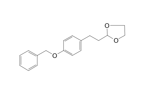 1,3-Dioxolane, 2-[2-(4-benzyloxy)phenylethyl]-