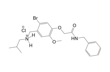 N-{4-[2-(benzylamino)-2-oxoethoxy]-2-bromo-5-methoxybenzyl}-2-methyl-1-propanaminium chloride
