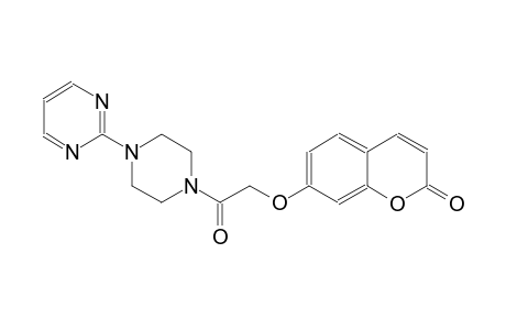 2H-1-benzopyran-2-one, 7-[2-oxo-2-[4-(2-pyrimidinyl)-1-piperazinyl]ethoxy]-