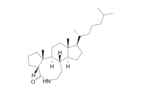 7-Aza-A-nor-B,B-dihomo-5.beta.-cholestan-6-one