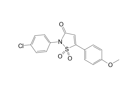2-(4-Chlorophenyl)-5-(4-methoxyphenyl)-1,2-thiazole-3(2H)-one-1,1-dioxide