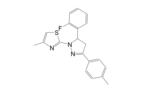 thiazole, 2-[5-(2-fluorophenyl)-4,5-dihydro-3-(4-methylphenyl)-1H-pyrazol-1-yl]-4-methyl-