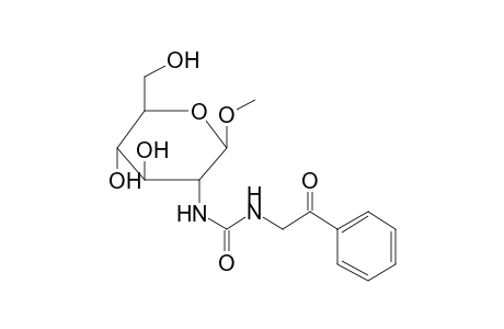 Methyl 2-deoxy-2-(([(2-oxo-2-phenylethyl)amino]carbonyl)amino)hexopyranoside