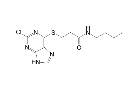 propanamide, 3-[(2-chloro-9H-purin-6-yl)thio]-N-(3-methylbutyl)-