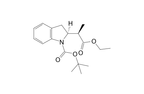 Ethyl 2-(1-tert-butoxycarbonyl-2,3-dihydro-1H-indole-2-yl)propanoate