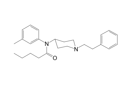 N-(3-Methylphenyl)-N-[1-(2-phenylethyl)piperidin-4-yl]pentanamide