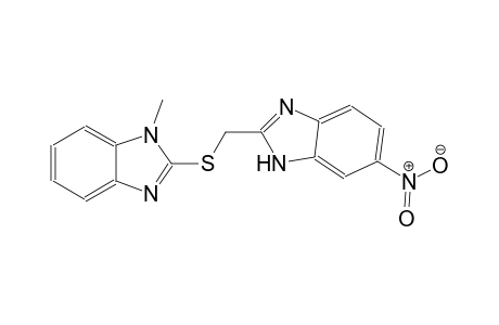 1-Methyl-2-[(6-nitro-1H-benzimidazol-2-yl)methylsulfanyl]benzimidazole