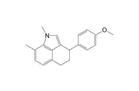 1-N-Methyl-3-(4-methoxyphenyl)-4,5-dihydro-3H-8-methylbenzo[c,d]indole