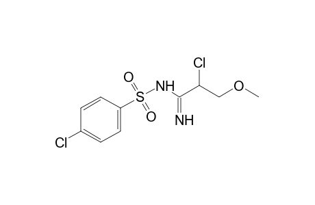 p-chloro-N-(2-chloro-3-methoxypropionimidoyl)benzenesulfonamide