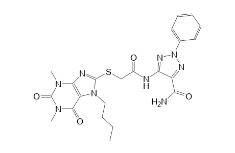 2H-1,2,3-triazole-4-carboxamide, 5-[[[(7-butyl-2,3,6,7-tetrahydro-1,3-dimethyl-2,6-dioxo-1H-purin-8-yl)thio]acetyl]amino]-2-phenyl-