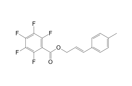 (E)-3-(p-tolyl)allyl 2,3,4,5,6-pentafluorobenzoate