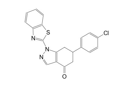 4H-indazol-4-one, 1-(2-benzothiazolyl)-6-(4-chlorophenyl)-1,5,6,7-tetrahydro-