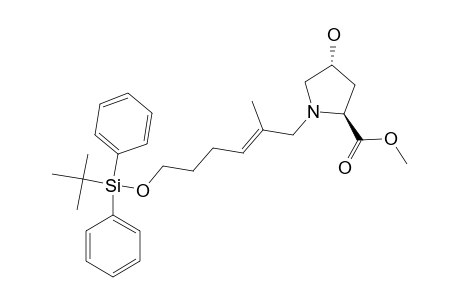 (2S,4R)-METHYL-1-[(E)-6-TERT.-BUTYLDIPHENYLSILYLOXY-2-METHYLHEX-2-ENYL]-4-HYDROXYPYRROLIDINE-2-CARBOXYLATE