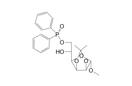 Methyl 6-O-diphenylphosphinoyl-2,3-O-isopropylidene-.alpha.-D-manofuranoside