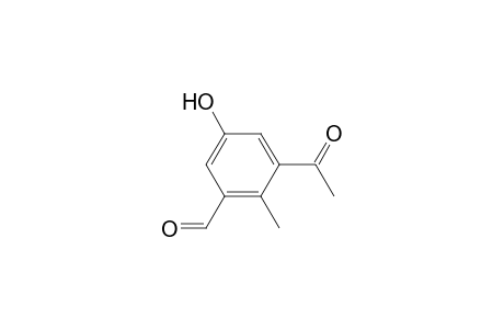 3-Acetyl-5-hydroxy-2-methyl-benzaldehyde