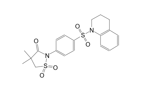 3-isothiazolidinone, 2-[4-[(3,4-dihydro-1(2H)-quinolinyl)sulfonyl]phenyl]-4,4-dimethyl-, 1,1-dioxide