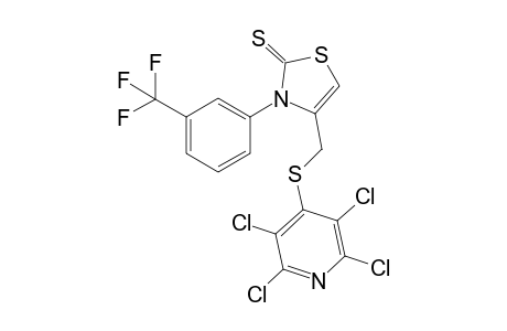 4-(2,3,5,6-Tetrachloropyridin-4-ylsulfanylmethyl)-3-(3-trifluormethylphenyl)-2,3-dihydrothiazol-2-thione