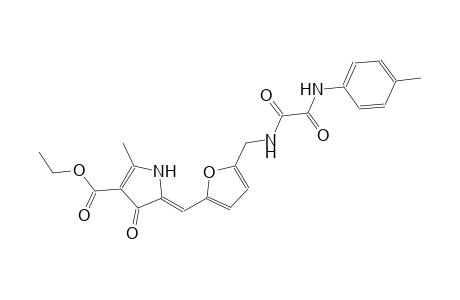 1H-pyrrole-3-carboxylic acid, 4,5-dihydro-2-methyl-5-[[5-[[[2-[(4-methylphenyl)amino]-1,2-dioxoethyl]amino]methyl]-2-furanyl]methylene]-4-oxo-, ethyl ester, (5Z)-