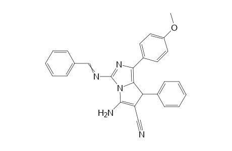 5-Amino-3-(benzylideneamino)-1-(4-methoxyphenyl)-7-phenyl-7H-pyrrolo[1,2-c]imidazole-6-carbonitrile