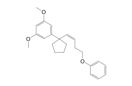3,5-Dimethoxy-1-[1-(1,2-cis-4-phenoxybuten-1-yl)cyclopentyl]benzene