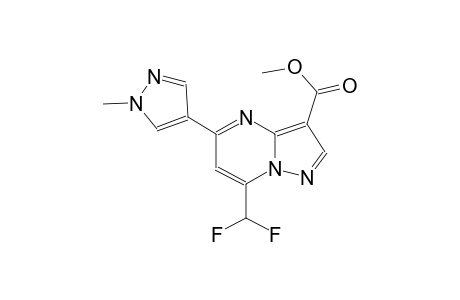 pyrazolo[1,5-a]pyrimidine-3-carboxylic acid, 7-(difluoromethyl)-5-(1-methyl-1H-pyrazol-4-yl)-, methyl ester