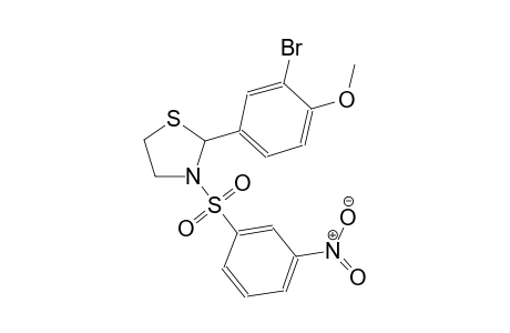 thiazolidine, 2-(3-bromo-4-methoxyphenyl)-3-[(3-nitrophenyl)sulfonyl]-
