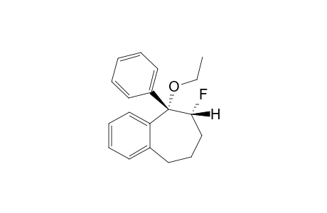(+-)-1-Ethoxy-r-1-phenyl-t-2-fluorobenzocycloheptane