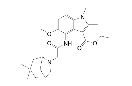 ethyl 4-{[(3,3-dimethyl-6-azabicyclo[3.2.1]oct-6-yl)acetyl]amino}-5-methoxy-1,2-dimethyl-1H-indole-3-carboxylate