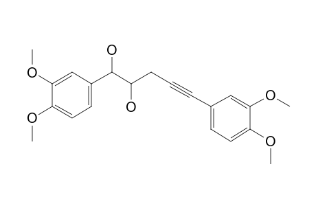 1,5-bis(3,4-dimethoxyphenyl)pent-4-yne-1,2-diol