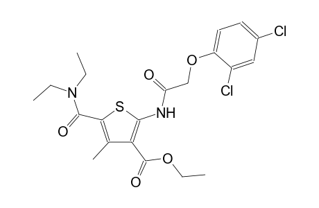 2-[[2-(2,4-dichlorophenoxy)-1-oxoethyl]amino]-5-[diethylamino(oxo)methyl]-4-methyl-3-thiophenecarboxylic acid ethyl ester