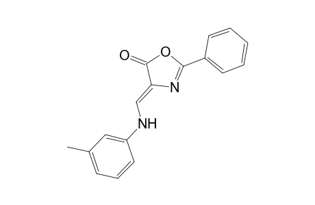 (4Z)-2-Phenyl-4-(3-toluidinomethylene)-1,3-oxazol-5(4H)-one