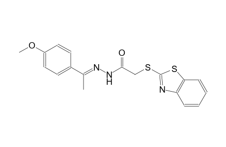 2-(1,3-benzothiazol-2-ylsulfanyl)-N'-[(E)-1-(4-methoxyphenyl)ethylidene]acetohydrazide