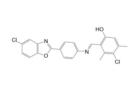phenol, 4-chloro-2-[(E)-[[4-(5-chloro-2-benzoxazolyl)phenyl]imino]methyl]-3,5-dimethyl-